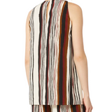 Top smanicato fantasia 2616161022600 001 MAX MARA STUDIO Bianco/nero/col 