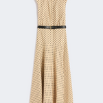 Abito chemisier in popeline stampato 2616221142600 003 MAX MARA STUDIO Coloniale/nero 