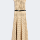 Abito chemisier in popeline stampato 2616221142600 003 MAX MARA STUDIO Coloniale/nero 