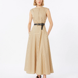 Abito chemisier in popeline stampato 2616221142600 003 MAX MARA STUDIO Coloniale/nero 