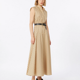 Abito chemisier in popeline stampato 2616221142600 003 MAX MARA STUDIO Coloniale/nero 
