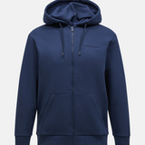 Felpa con zip e cappuccio G79569 010 PEAK PERFORMANCE Blue shadow 