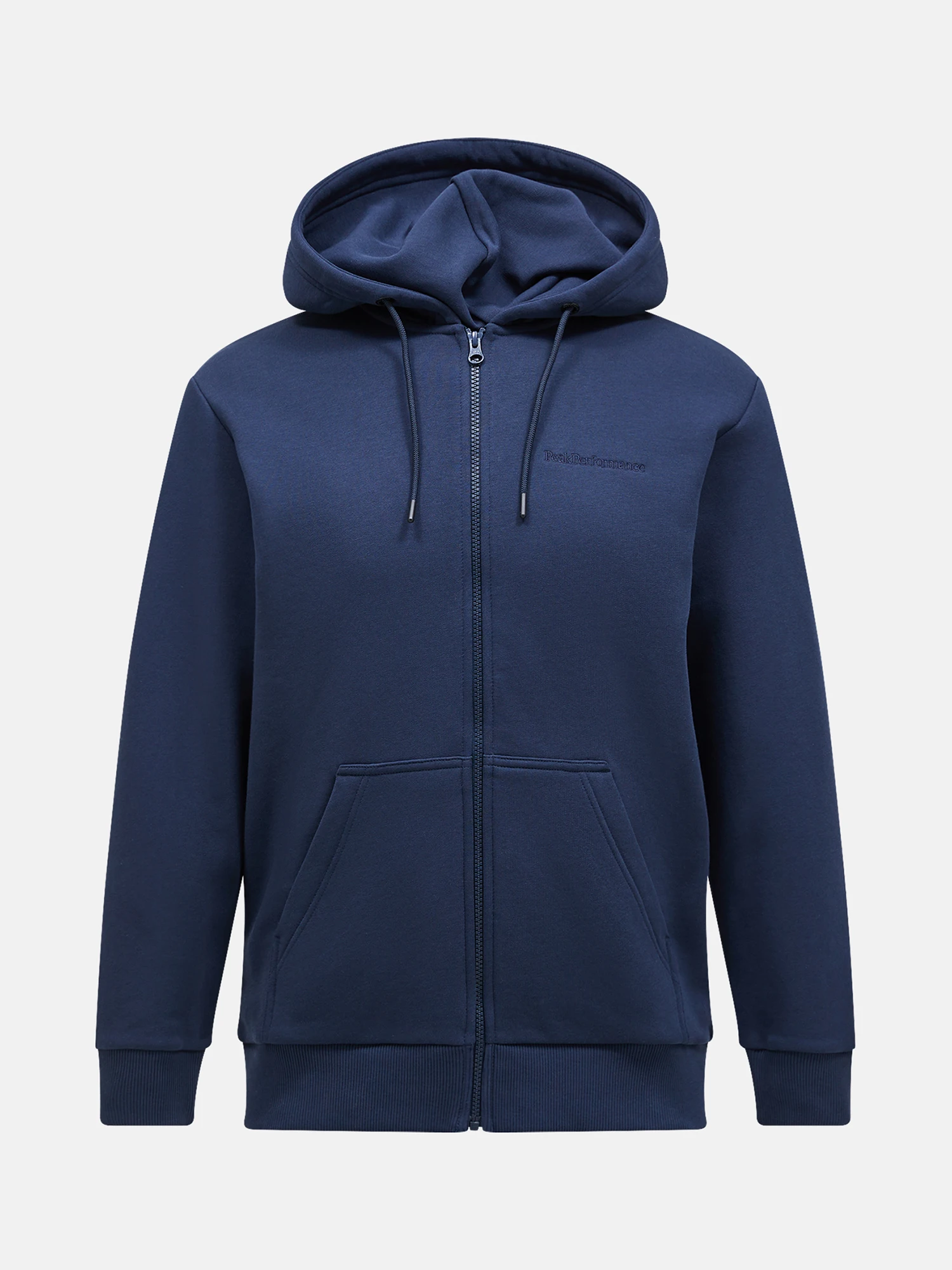 Felpa con zip e cappuccio G79569 010 PEAK PERFORMANCE Blue shadow 