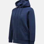 Felpa con zip e cappuccio G79569 010 PEAK PERFORMANCE Blue shadow 