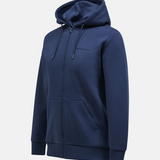 Felpa con zip e cappuccio G79569 010 PEAK PERFORMANCE Blue shadow 