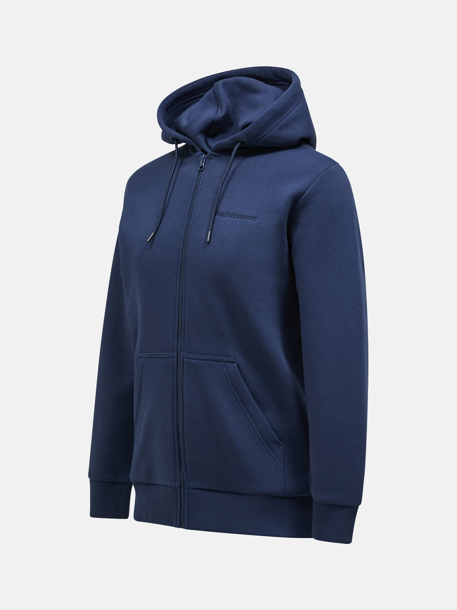 Felpa con zip e cappuccio G79569 010 PEAK PERFORMANCE Blue shadow 