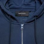 Felpa con zip e cappuccio G79569 010 PEAK PERFORMANCE Blue shadow 