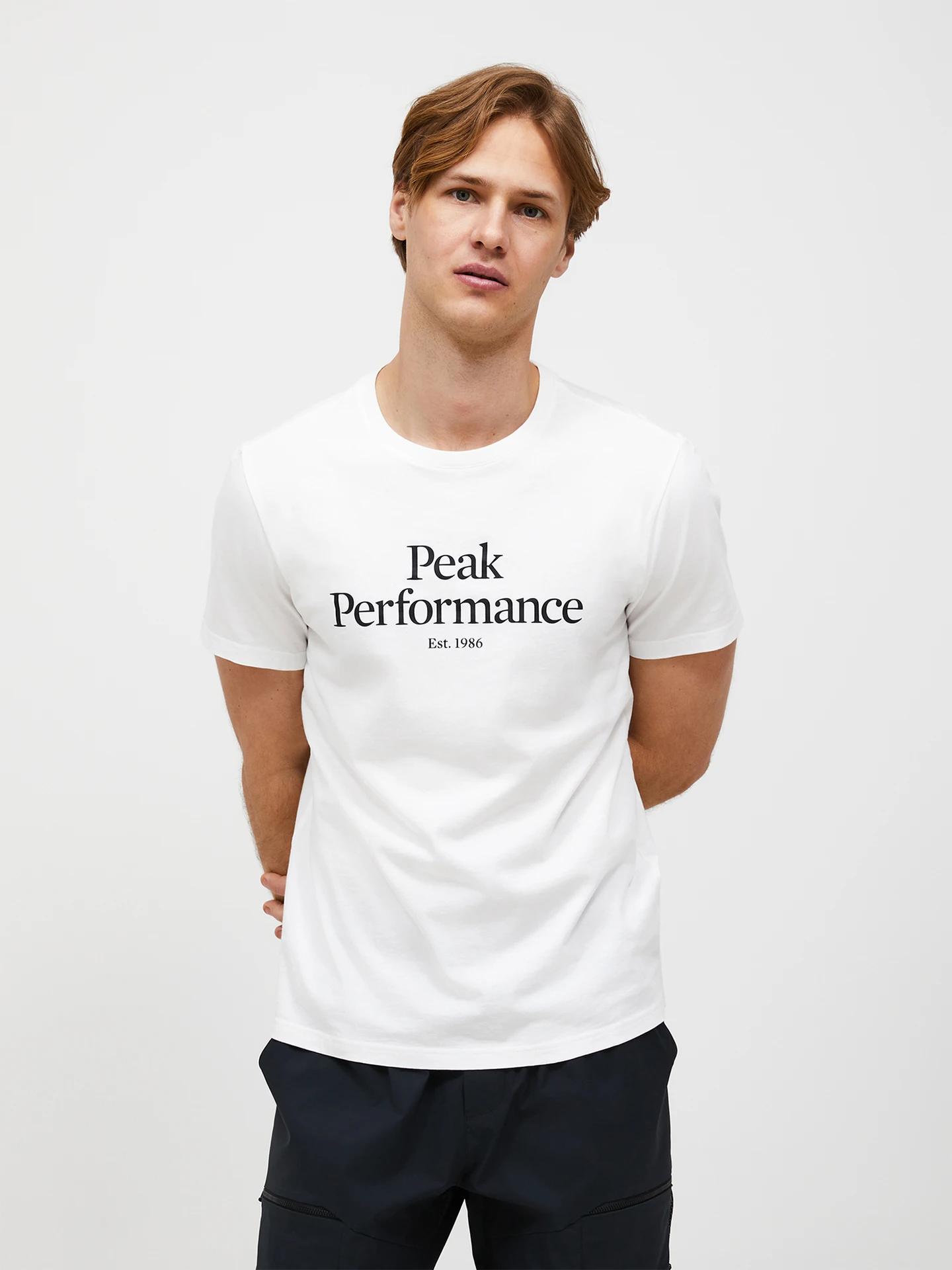 T-Shirt manica corta G81143 060 PEAK PERFORMANCE Off white 