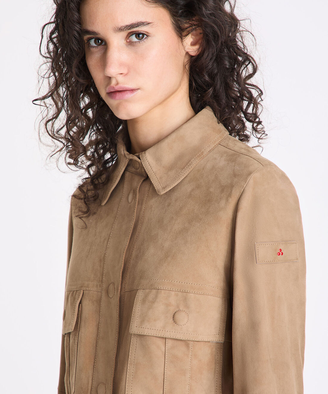 Giubbotto in suede PED5567 99012407 794 PEUTEREY Beige 