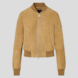 Biker in suede PED5568 99012407 794 PEUTEREY Beige 