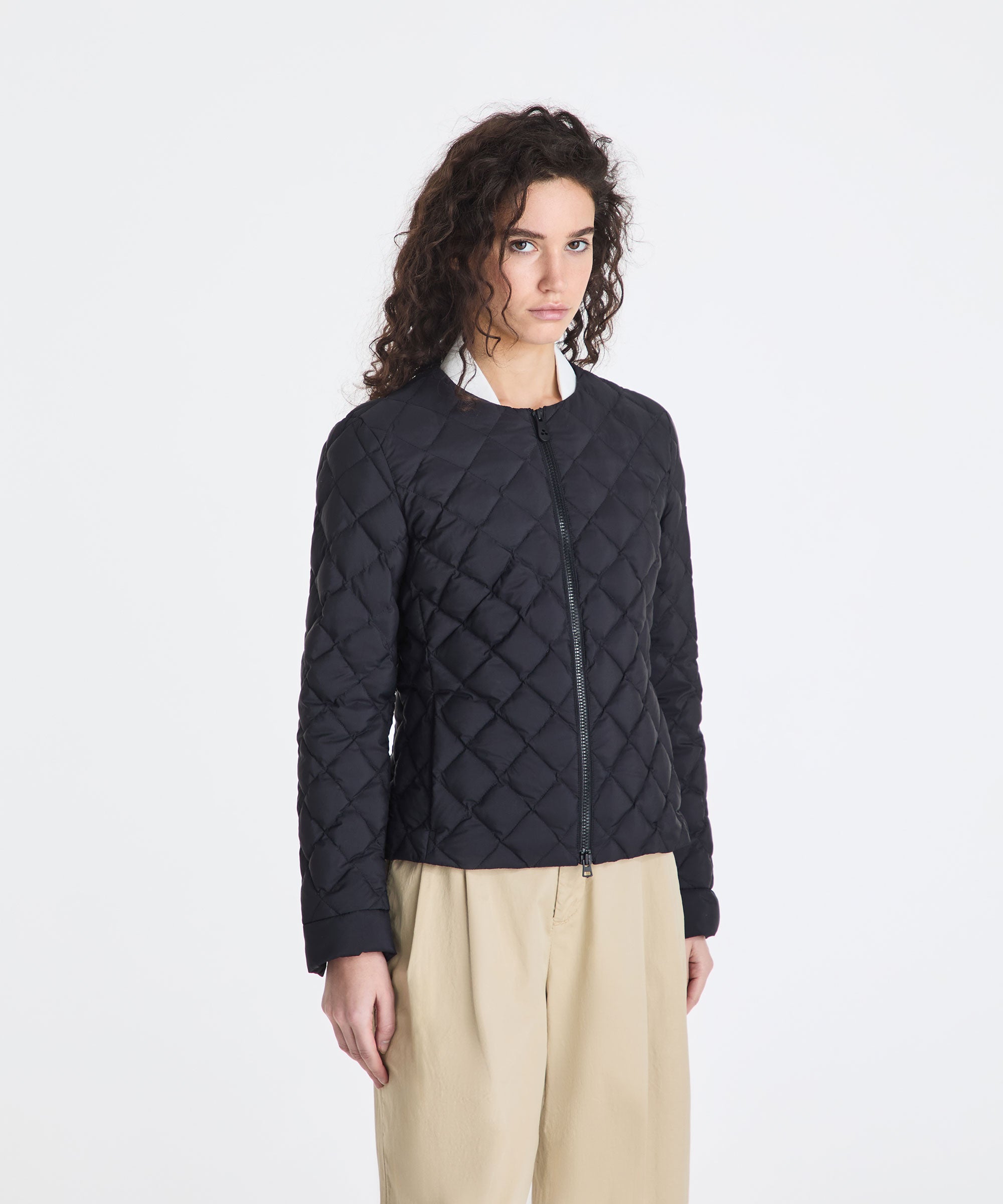 Piumino super leggero con trapunta a rombi PED5617 01182030 NER PEUTEREY Nero 