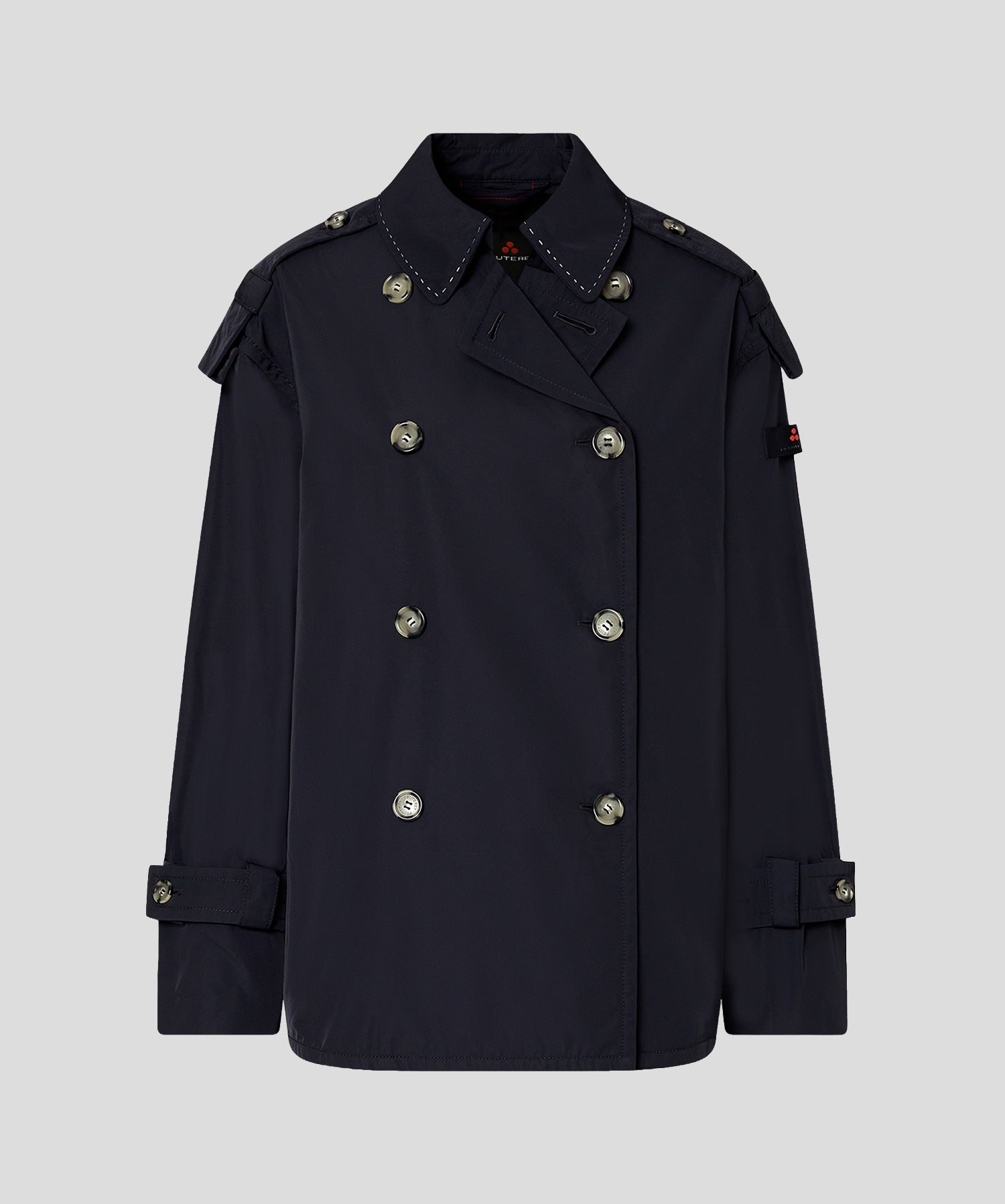 Peacoat in tessuto tecnico PED5622 01182029 215 PEUTEREY Blue 