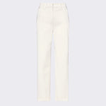 Pantaloni in gabardina di cotone stretch PED5655 99012427 729 PEUTEREY Pergamena 