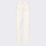 Pantaloni in gabardina di cotone stretch PED5655 99012427 729 PEUTEREY Pergamena 