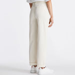 Pantaloni in gabardina di cotone stretch PED5655 99012427 729 PEUTEREY Pergamena 