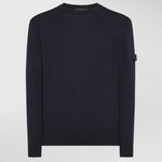 Maglia girocollo in tricot di cotone PEU5493 99012133 215 PEUTEREY Blue 