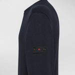 Maglia girocollo in tricot di cotone PEU5493 99012133 215 PEUTEREY Blue 