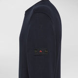 Maglia girocollo in tricot di cotone PEU5493 99012133 215 PEUTEREY Blue 
