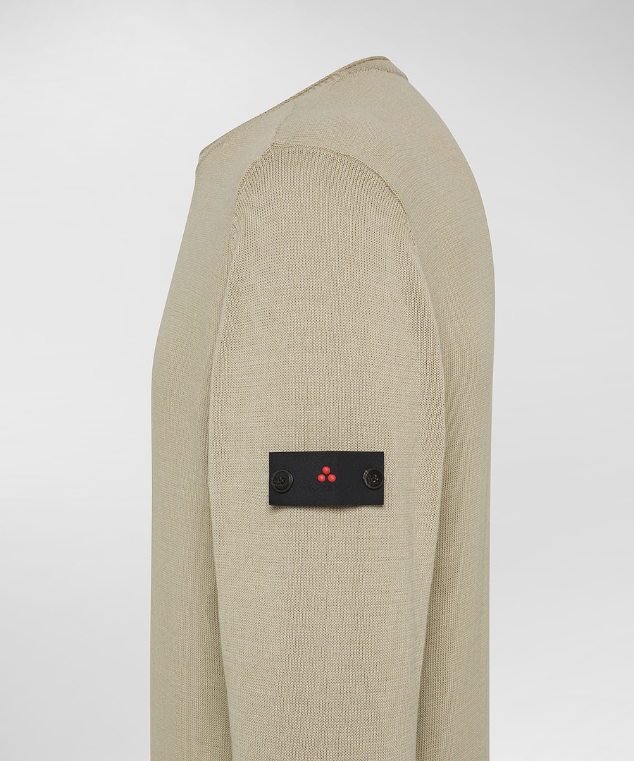 Maglia girocollo in tricot di cotone PEU5493 99012133 859 PEUTEREY Amaretto 