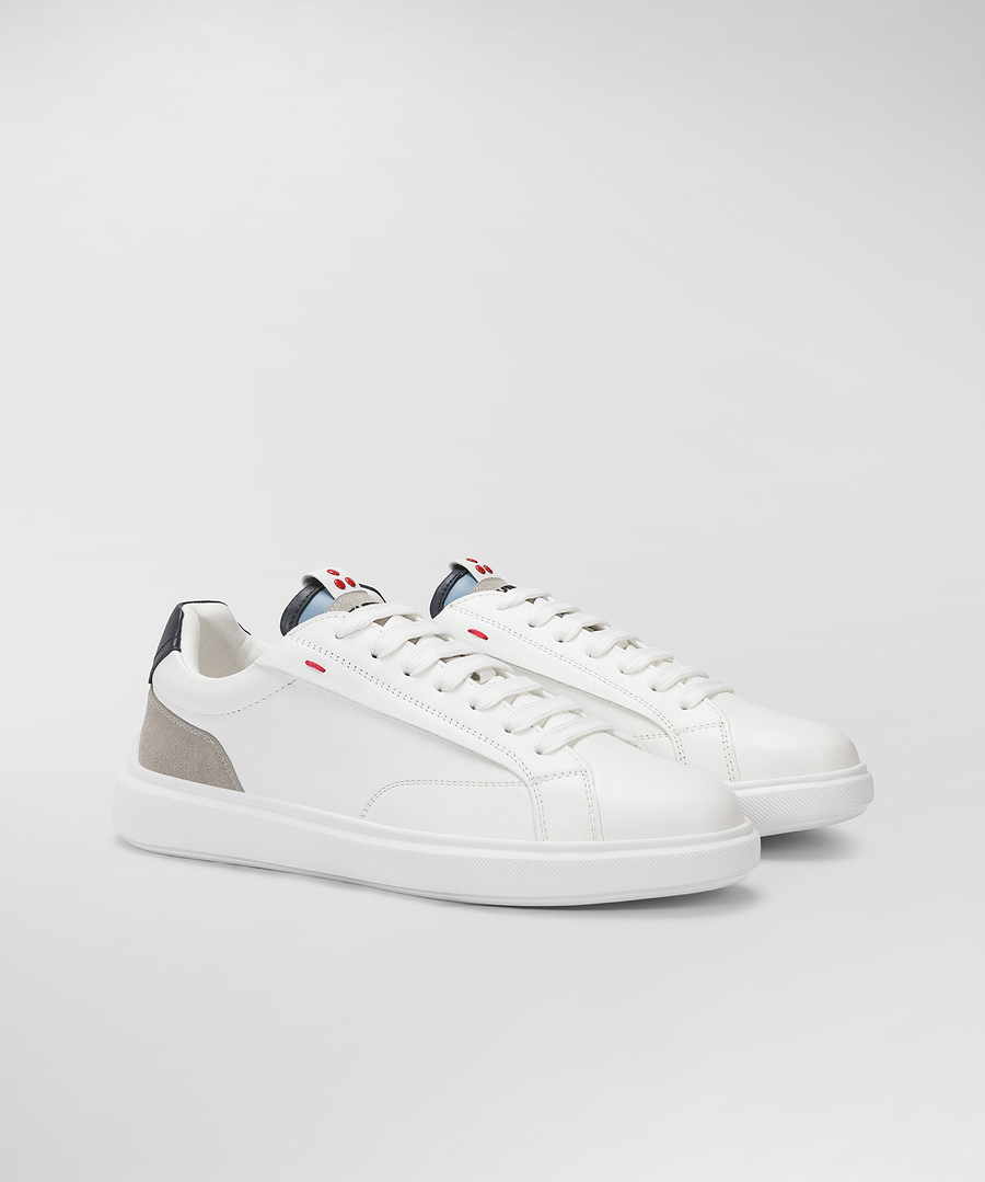 Sneaker in pelle e gomma PEU5522 99011309 215 PEUTEREY White/blue 
