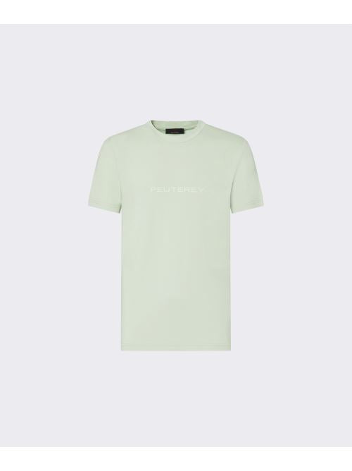 T-shirt con scritta termonastrata PEU5796 99012247 651 PEUTEREY Lattuga 