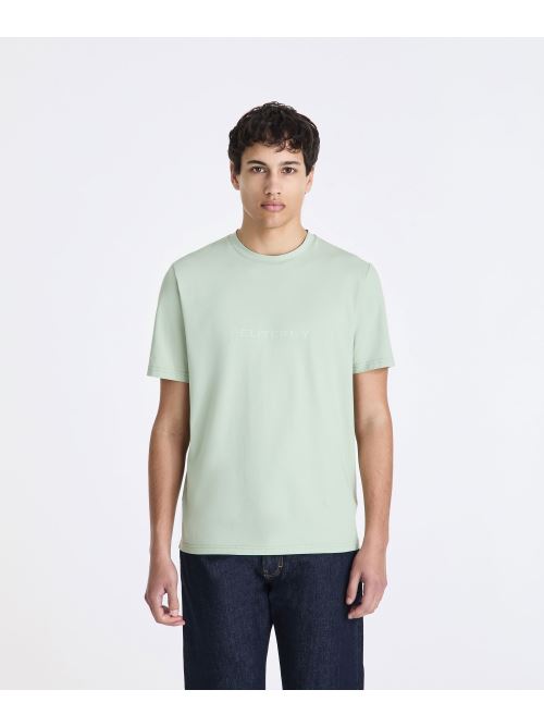 T-shirt con scritta termonastrata PEU5796 99012247 651 PEUTEREY Lattuga 