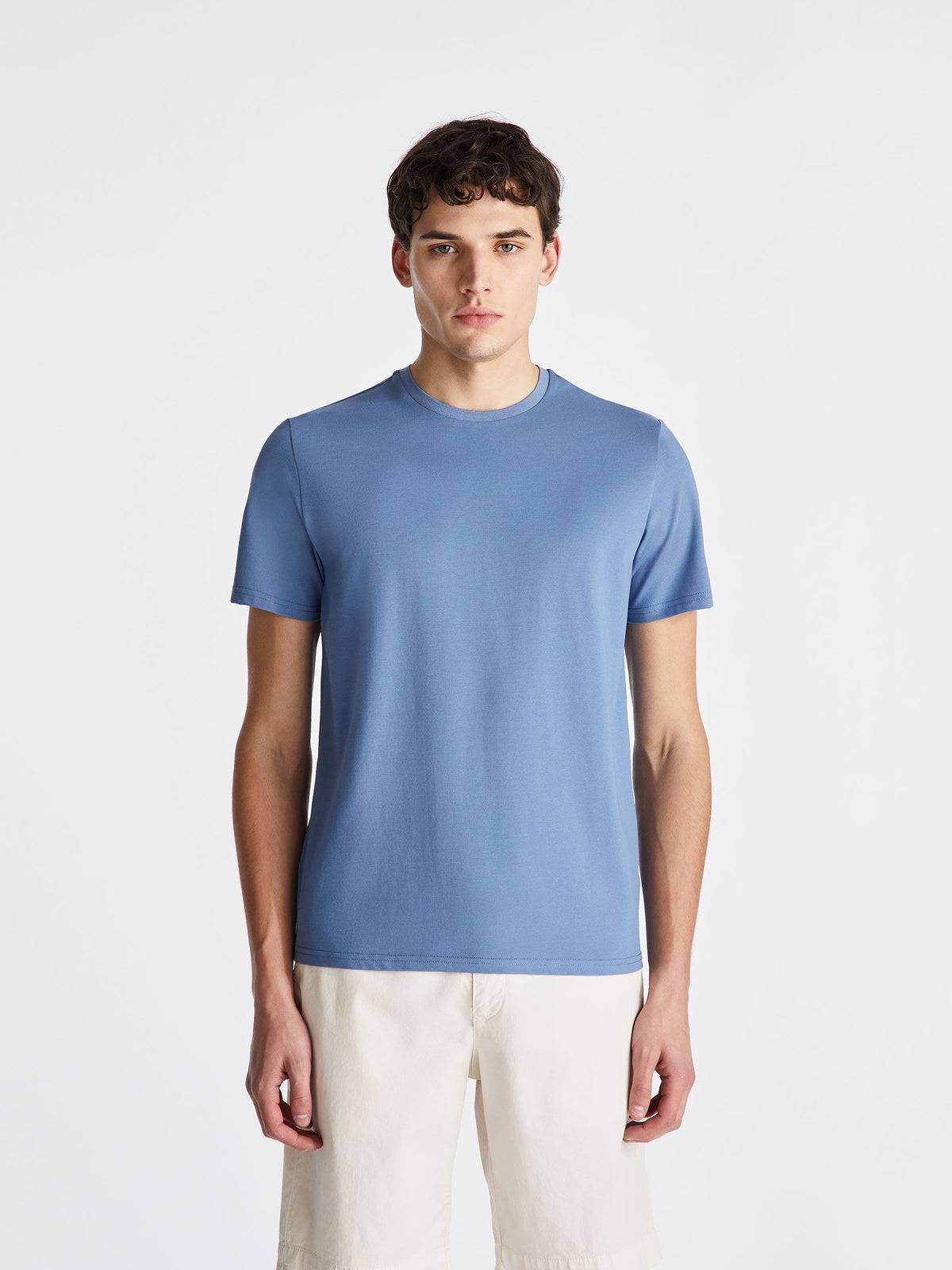 T-Shirt manica corta in microfibra PEU5894 99012182 258 PEUTEREY Avio 