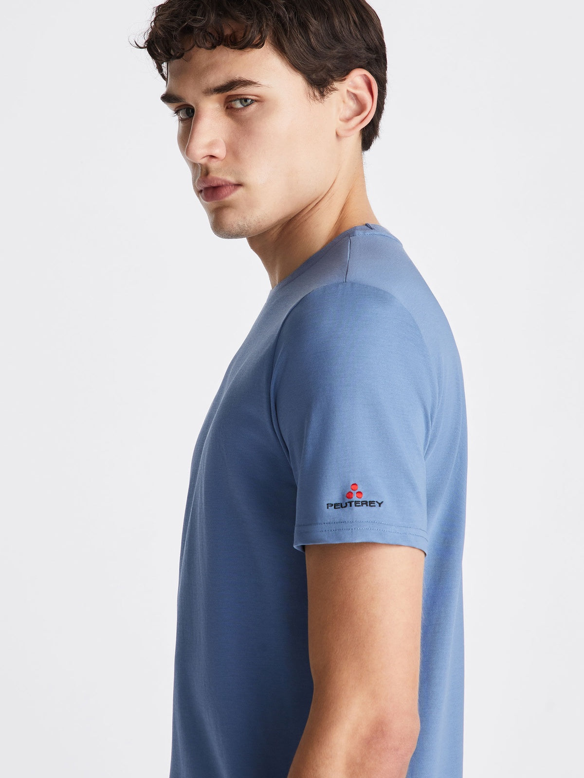 T-Shirt manica corta in microfibra PEU5894 99012182 258 PEUTEREY Avio 