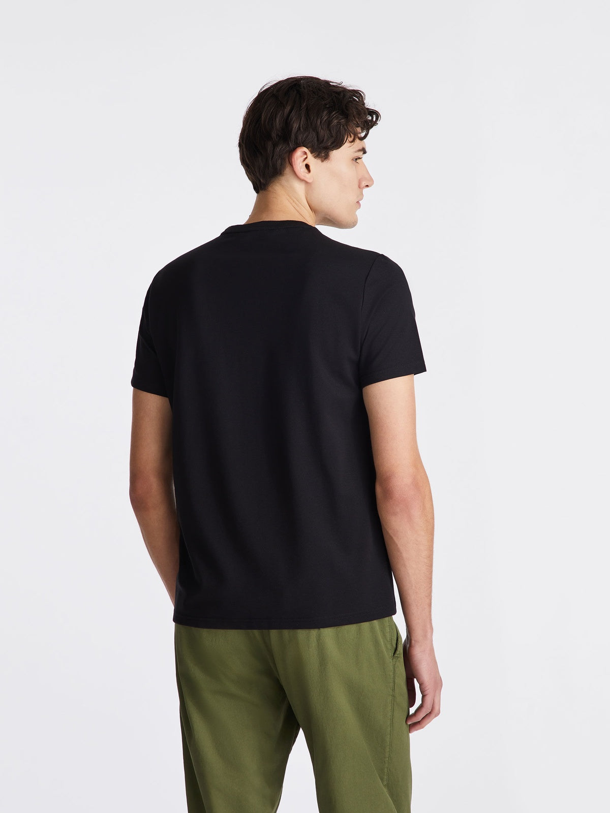 T-Shirt manica corta in microfibra PEU5894 99012182 NER PEUTEREY Nero 