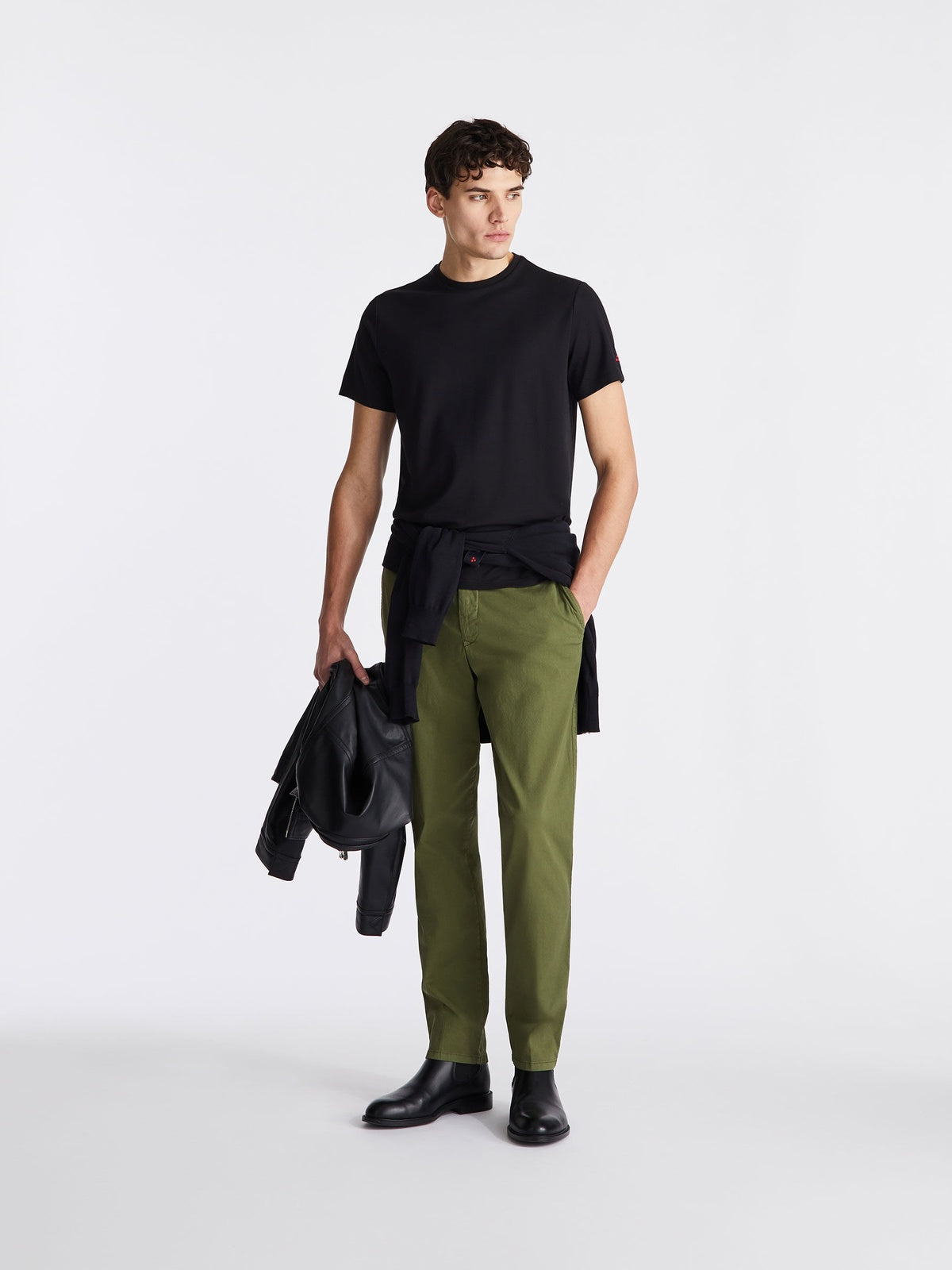 T-Shirt manica corta in microfibra PEU5894 99012182 NER PEUTEREY Nero 
