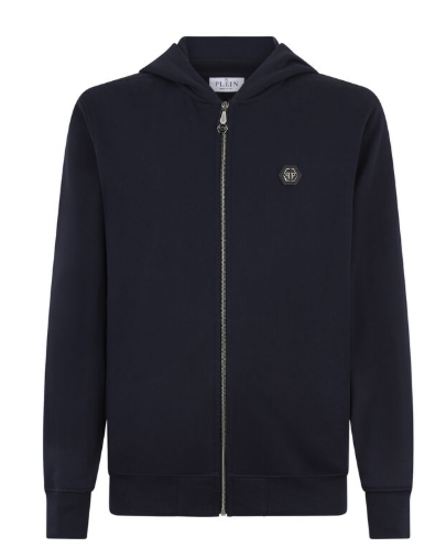 Felpa con cappuccio e zip MJB3928 PTE180N 24 PHILIPP PLEIN Navy 