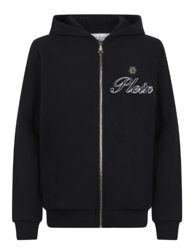 Felpa con cappuccio e zip MJB3953 PTE180N 02 PHILIPP PLEIN Black 