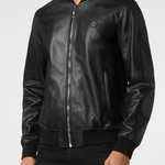 Bomber in nappa MLB1593 PLE010N 02 PHILIPP PLEIN Black 