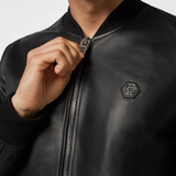 Bomber in nappa MLB1593 PLE010N 02 PHILIPP PLEIN Black 