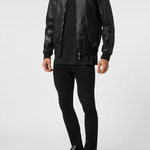 Bomber in nappa MLB1593 PLE010N 02 PHILIPP PLEIN Black 