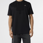 T-Shirt girocollo con logo monogram MTK8682 PJY002N 02 PHILIPP PLEIN Black 