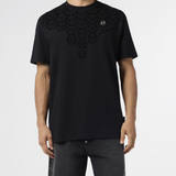 T-Shirt girocollo con logo monogram MTK8682 PJY002N 02 PHILIPP PLEIN Black 