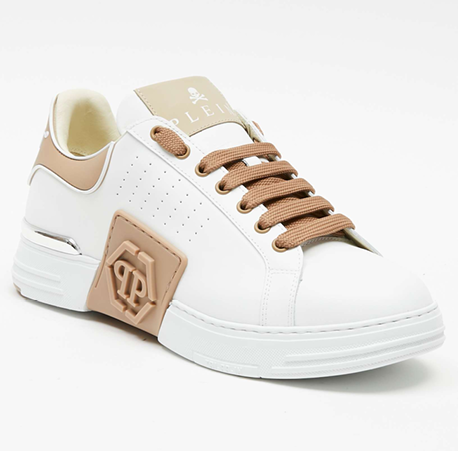 Sneaker in pelle e gomma USC0904 PLE005N 06 PHILIPP PLEIN Beige 