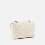 Borsa in pelle 100038A0F2 Z14Q PINKO Bianco seta-antique gold 