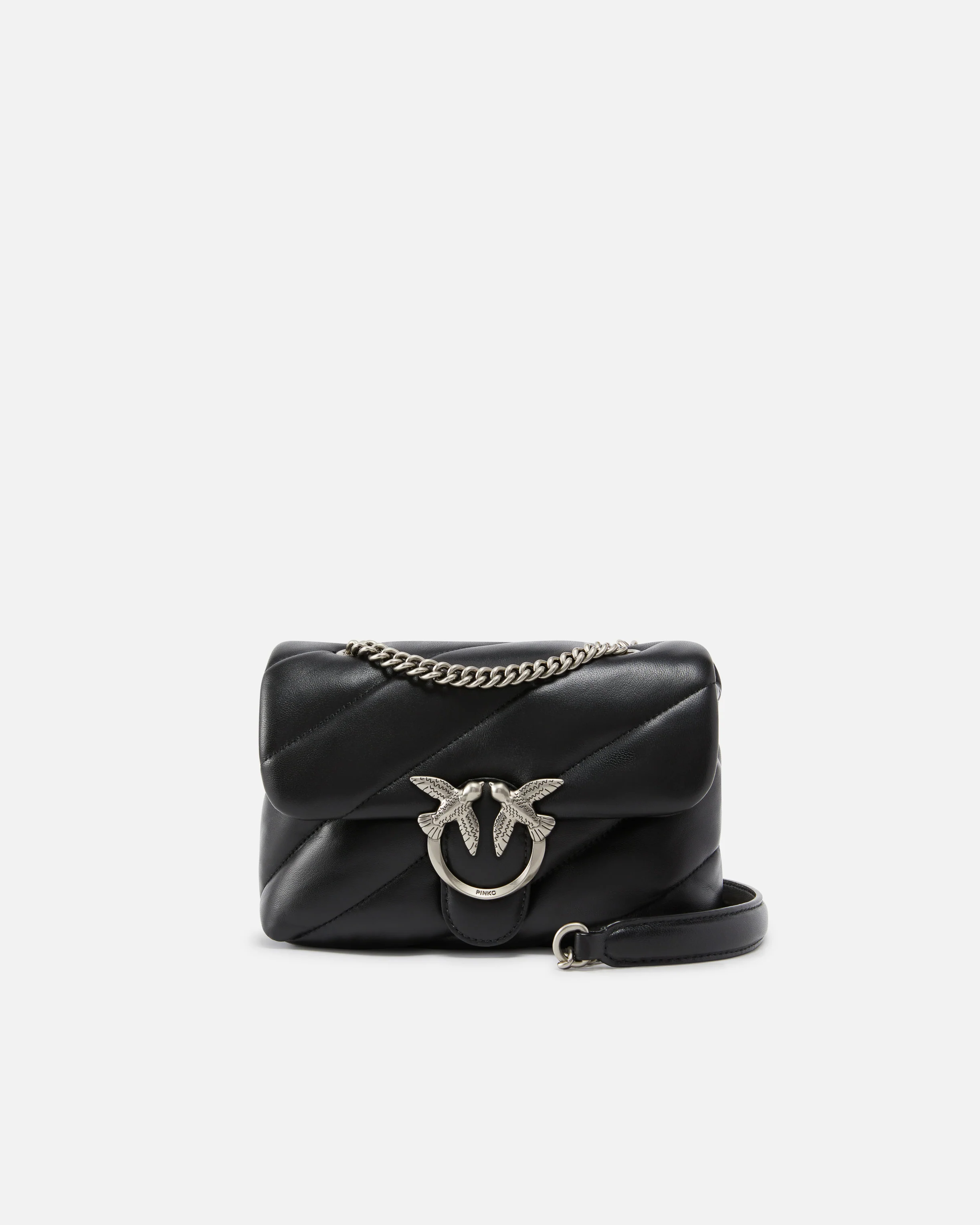 Borsa piccola a tracolla 100039A0F2 Z99O PINKO Nero -old silver 