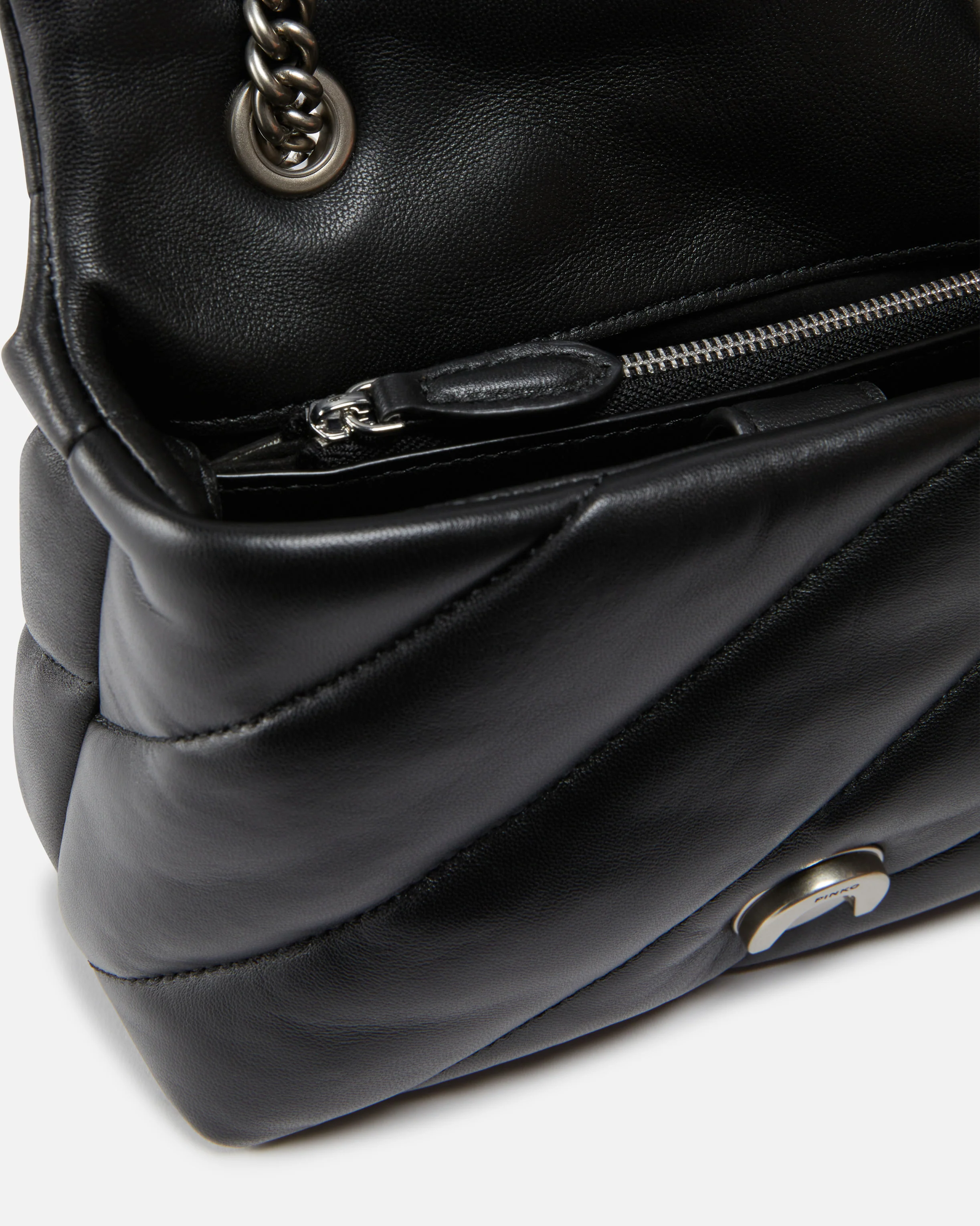 Borsa piccola a tracolla 100039A0F2 Z99O PINKO Nero -old silver 