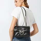 Borsa piccola a tracolla 100039A0F2 Z99O PINKO Nero -old silver 