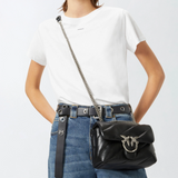 Borsa piccola a tracolla 100039A0F2 Z99O PINKO Nero -old silver 