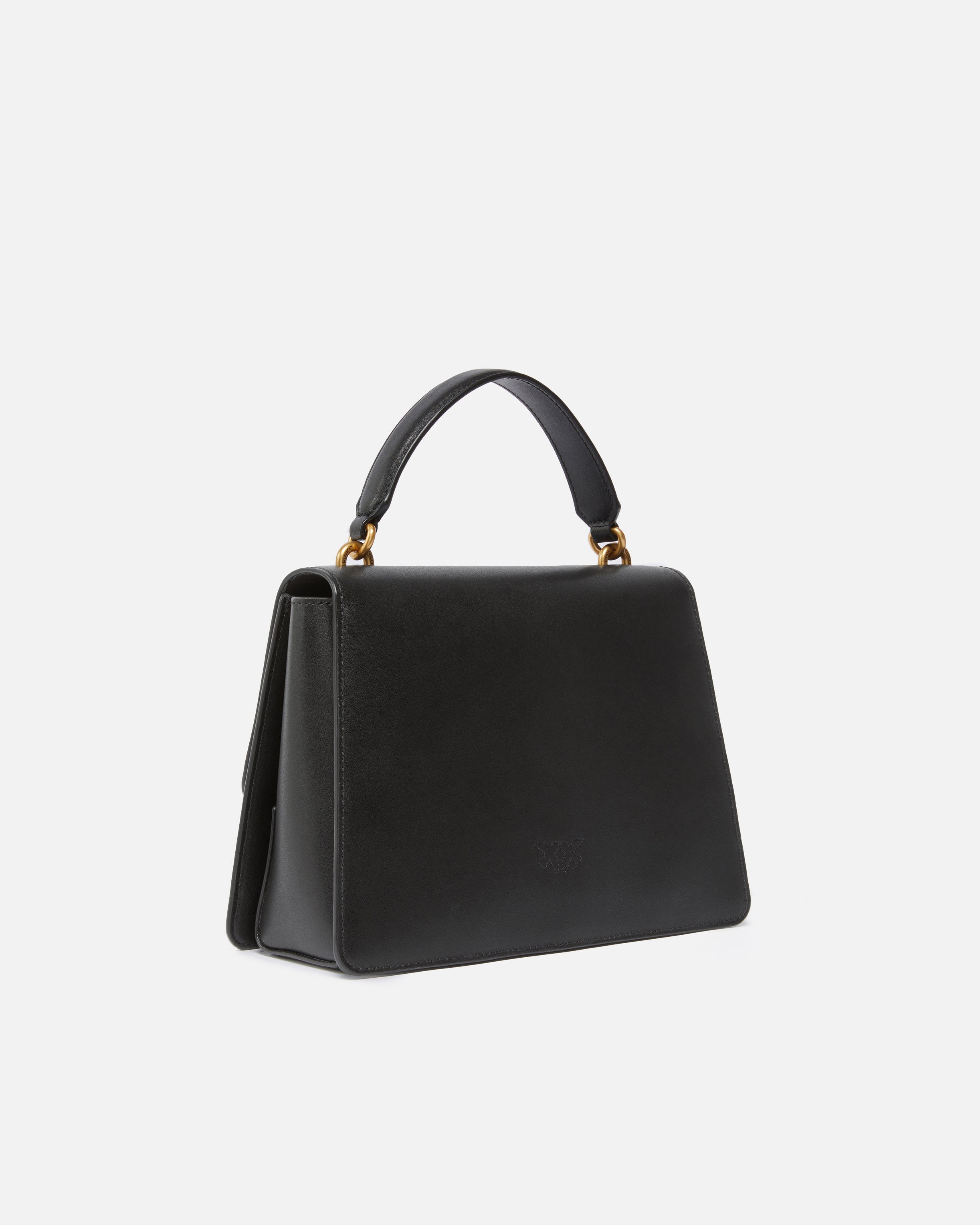 Borsa in pelle 100066A0F1 Z99Q PINKO Nero-antique gold 