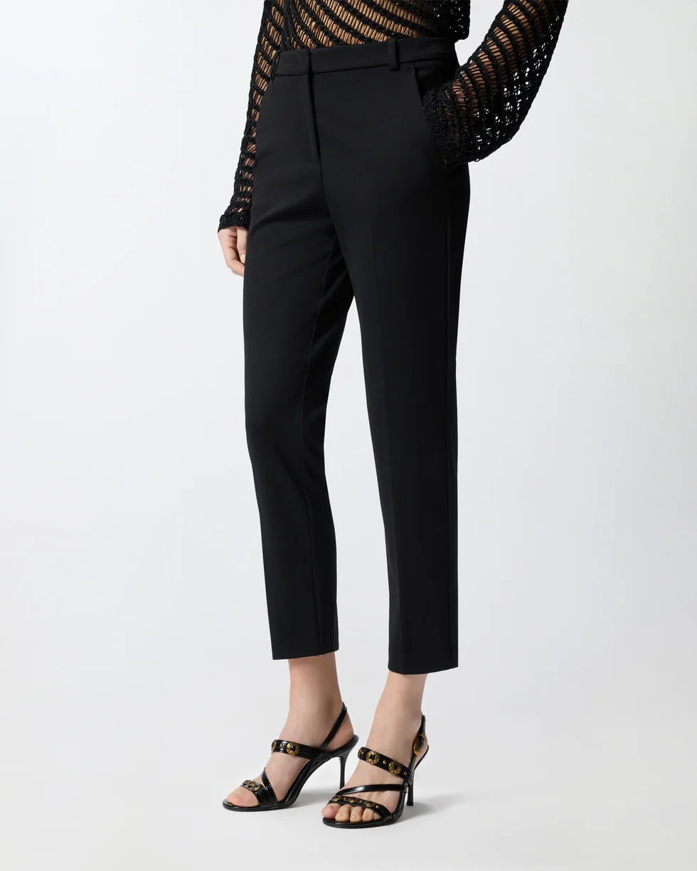 Pantaloni a gamba dritta<BR/> 100155A36R Z99 PINKO Black 