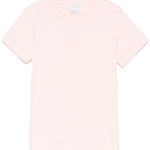 T-shirt maniche corte logo ricamato 100355A2HN N38 PINKO Rosa-castano pallido 