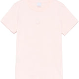 T-shirt maniche corte logo ricamato 100355A2HN N38 PINKO Rosa-castano pallido 