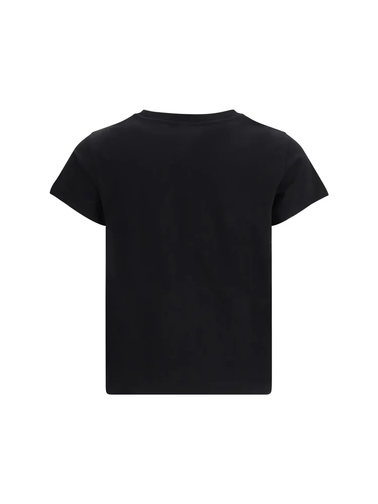 T-Shirt manica corta 100373A34F Z99 PINKO Nero limousine 
