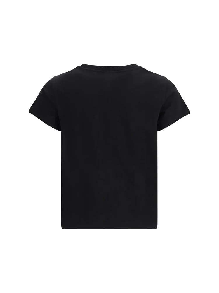 T-Shirt manica corta 100373A34F Z99 PINKO Nero limousine 