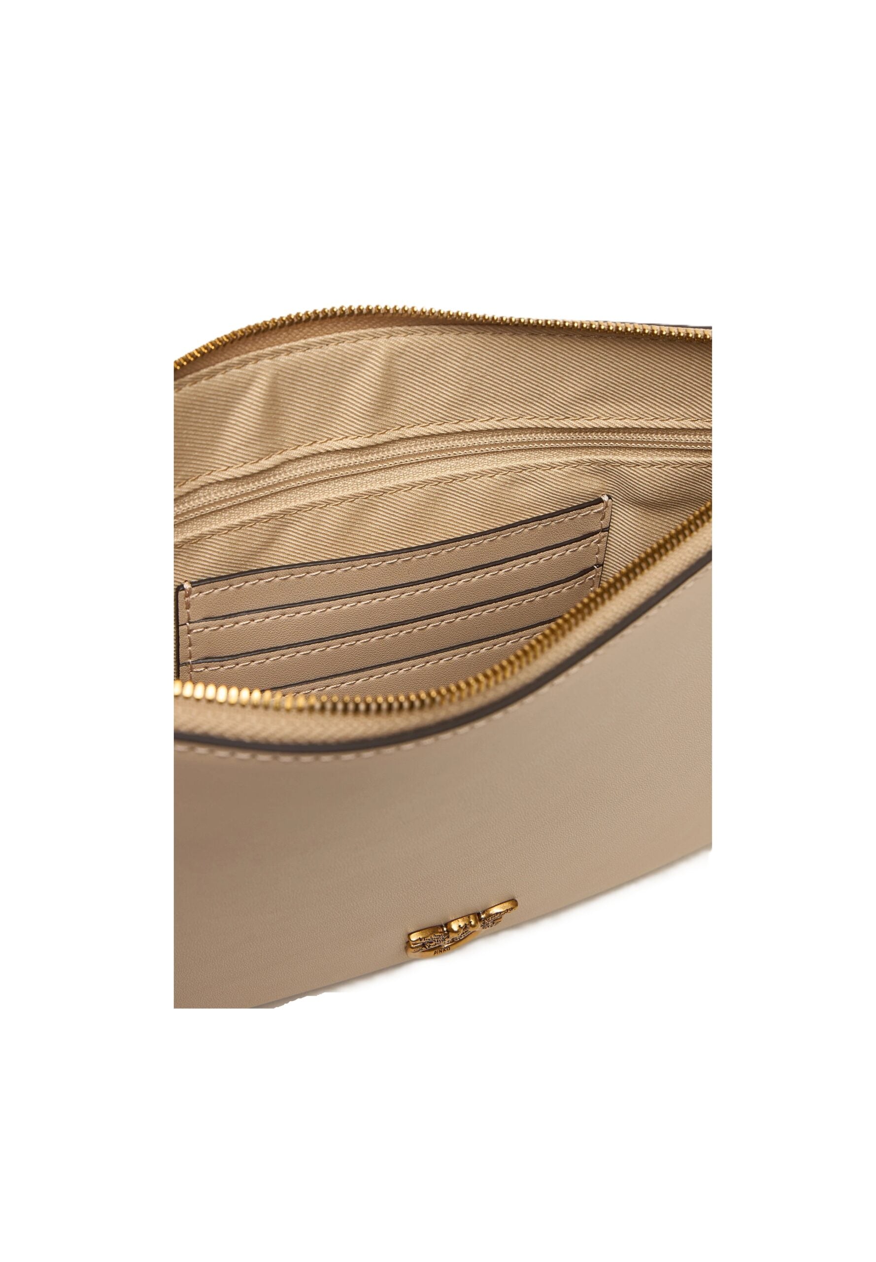 Borsa in pelle 100455A0F1 C50Q PINKO Beige-grigio fumo-antique 